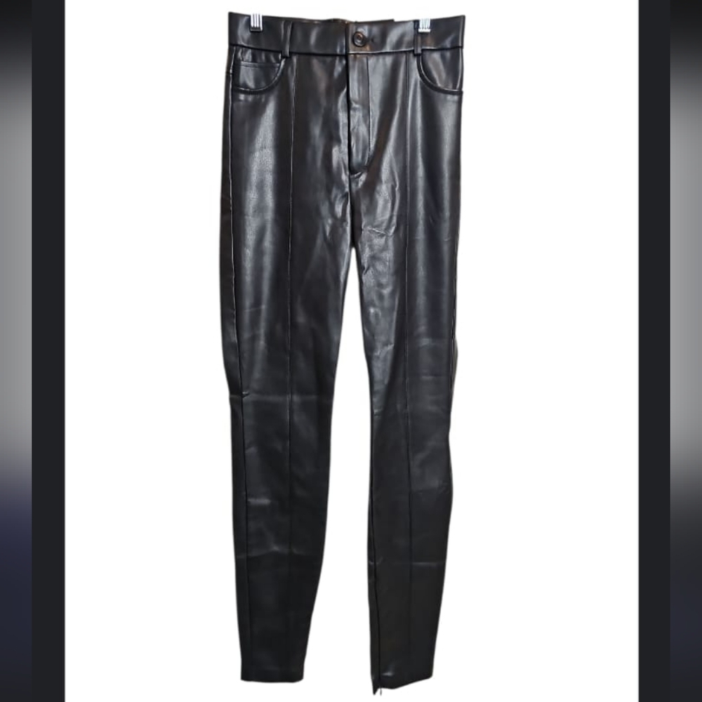 NWT ZARA Faux Leather Leggins Size Small - Picture 5 of 13